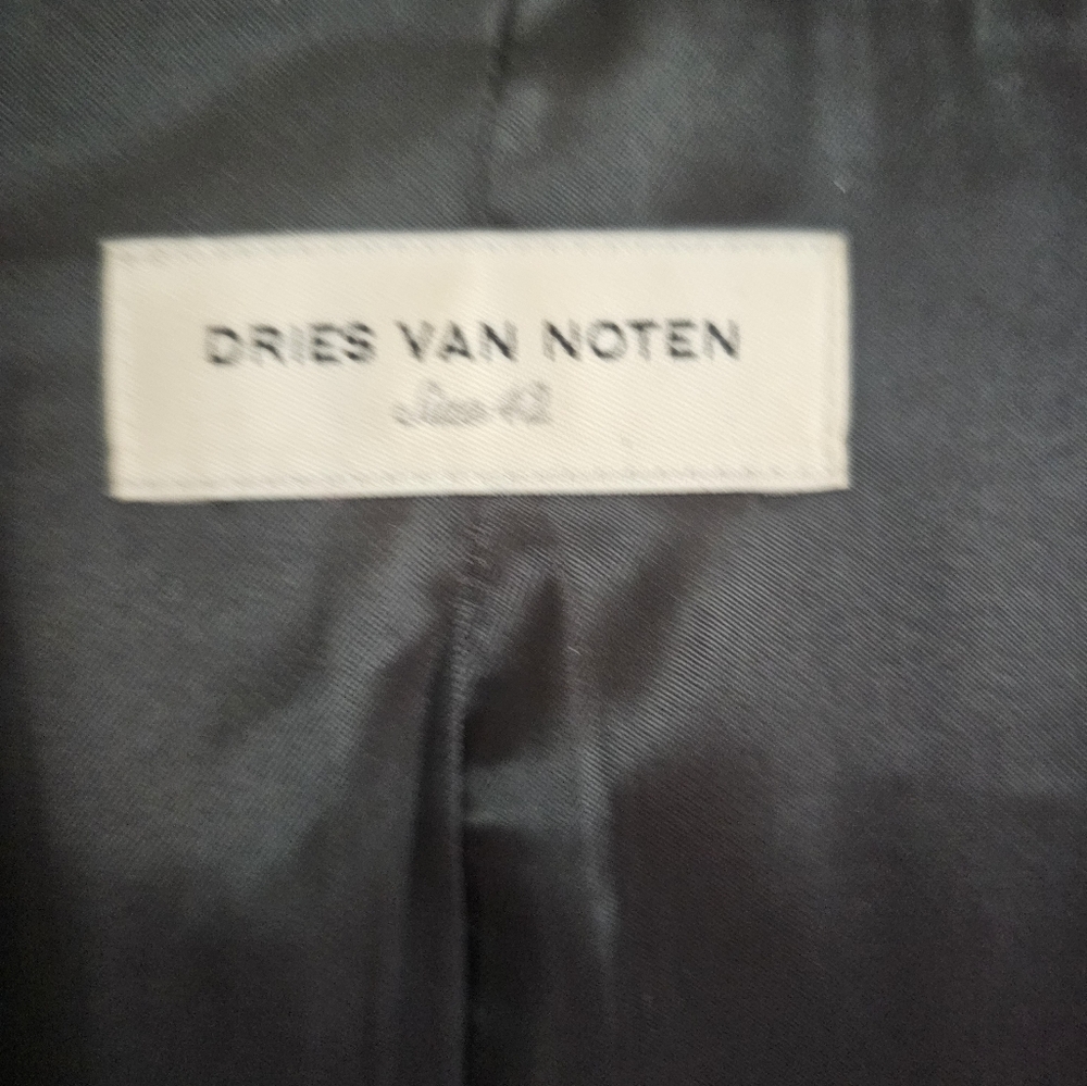 Dries Van Noten LN Runway Black Star Jacket Coat Blazer Sz 42 - Picture 9 of 9